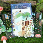Miniature landscape stickers - Retro fairy tale cartoon 3D small house DIY notebook scene stickers