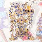 Jigsaw Large Landscape Sticker - Creative Sticker for DIY Handwritten Note Pages - Scene Sticker