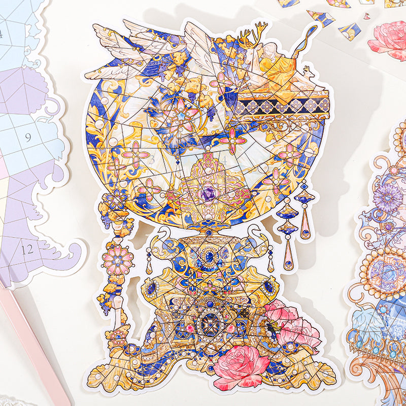 Jigsaw Large Landscape Sticker - Creative Sticker for DIY Handwritten Note Pages - Scene Sticker