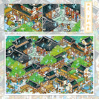 Extra-large miniature landscape stickers - Lü Zhai Zhi Yi (Strange Tales from a Chinese Studio) - DIY scene handbooks - Scene stickers