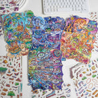 Fantasy Adventure Journey Themed Scene Stickers, DIY Creative Decorative Stickers, Immersive Collage Materials