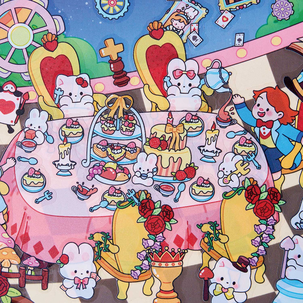 Pegatinas para crear escenas de exploración del tiempo, materiales para decorar diarios, cuentos de hadas de ensueño, manualidades creativas