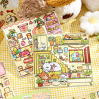 Landscaping stickers, extraordinary journey, cute little animals, trash magazine, DIY scene puzzle