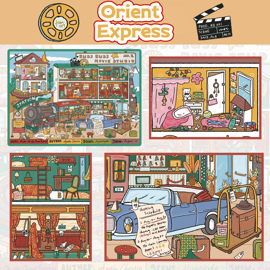 3D scene stickers, colorful stickers, reusable multiple times