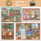 3D scene stickers, colorful stickers, reusable multiple times