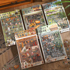 Xinyuyan "Xiyou" Series Landscape-Making Stickers: 3D Stereo Hut Scenes, Stress-Relief DIY Creative Decorations