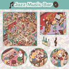 3D scene stickers, colorful stickers, reusable multiple times