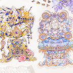 Jigsaw Large Landscape Sticker - Creative Sticker for DIY Handwritten Note Pages - Scene Sticker