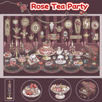 Chinese style stickers, adult stickers, dark retro style 3D scene stickers.