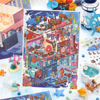 Miniature landscape stickers, DIY stickers, colorful sticker packs, scene stickers