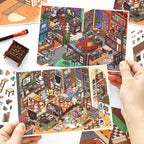 Landscaping stickers, hand journal decoration, scene DIY stickers