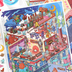 Miniature landscape stickers, DIY stickers, colorful sticker packs, scene stickers