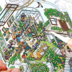 Fun &amp; Creative DIY Miniature Scenery-Making Stickers - Immersive Collage Stickers for Underwater City, Garden Courtyard Notebook Decoration