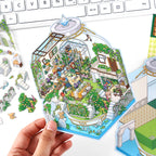 Fun &amp; Creative DIY Miniature Scenery-Making Stickers - Immersive Collage Stickers for Underwater City, Garden Courtyard Notebook Decoration