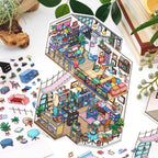 Infeel.Me 3D Miniature Home Scene Stickers – Immersive Stress-Relief Handcraft Collage Stickers