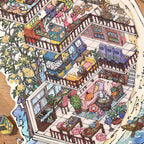 Chinese-Style Landscape Garden Scenery-Making Stickers, Creative DIY Notebook Decoration Multi-Layer 3D Collage Materials