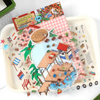 Fun &amp; Creative DIY Miniature Scenery-Making Stickers - Immersive Collage Stickers for Underwater City, Garden Courtyard Notebook Decoration