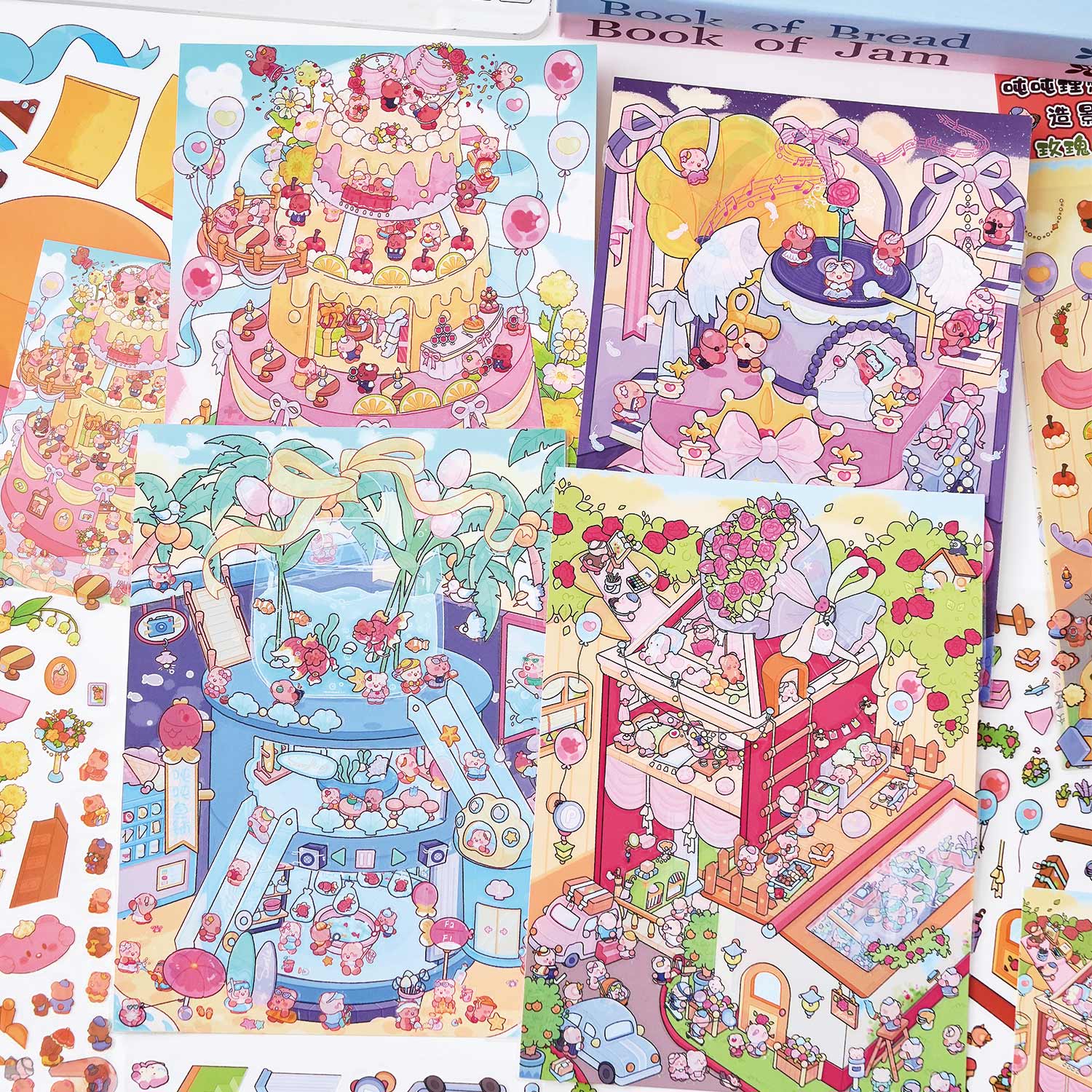 Pegatinas creativas para decorar diarios, pegatinas con temática de Dunden Ideal Country, suministros para diarios infantiles, pegatinas para decorar diarios y álbumes DIY