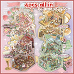 Landscaping stickers, miniature scenes, DIY magazine stickers for trash