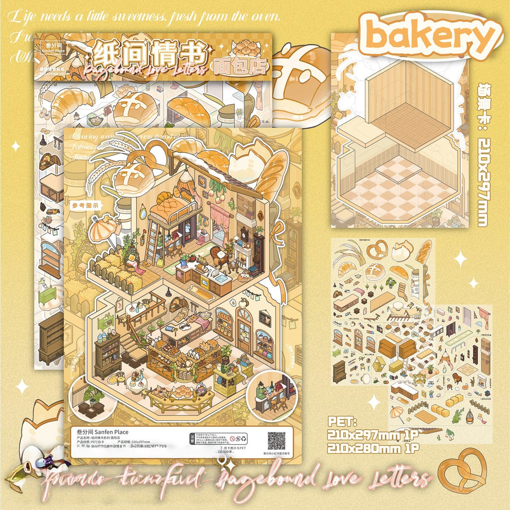 Landscaping stickers, miniature scenes, DIY magazine stickers for trash