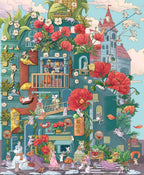 Landscaping stickers, Chinese-style zodiac series, DIY trash magazine stickers