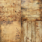 24 sheets of old wood-style cardstock, letter message cards, DIY enthusiast gifts.