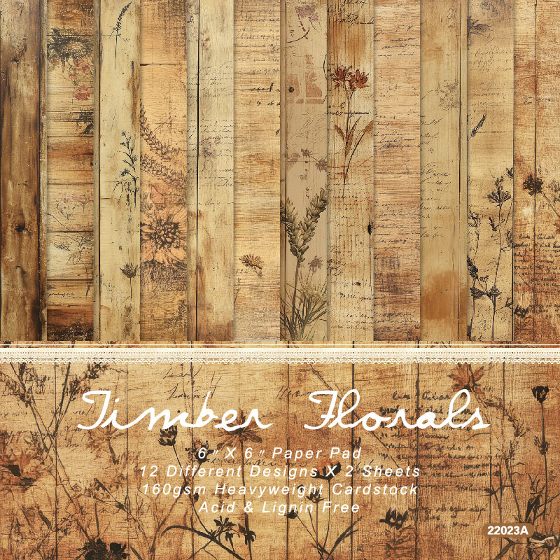 24 sheets of old wood-style cardstock, letter message cards, DIY enthusiast gifts.