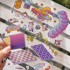 Everything Research Institute Diorama Stickers, Journal Decoration Stickers, Handmade Stress-Relief Stickers, 3D Miniature Scenes