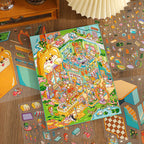 Oversized Stress-Relief Scene Stickers – Immersive DIY 3D Miniature Diorama Fun Collage Stickers