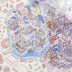 Paper Trail Zoo Kitten Whiskers Leisure Day Series Scenery-Making Stickers, 3D Stereo Cottage Fun Collage