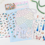 Jigsaw landscape stickers - Creative miniature scenes, 3D scene stickers