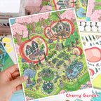 3D Spring-Themed Scene Stickers: Miniature World Hand-Collage Decorations, Fun DIY Stickers