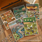 Xinyuyan "Xiyou" Series Landscape-Making Stickers: 3D Stereo Hut Scenes, Stress-Relief DIY Creative Decorations