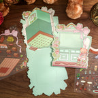 Romantic Cabin Miniature Landscape Stickers - DIY 3D House Creative Scrapbooking Decoration &amp; Collage Supplies