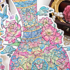 Chinese Style Creative Puzzle Sticker Set, DIY Creative and Fun Puzzle Landscape Stickers