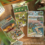 Xinyuyan "Xiyou" Series Landscape-Making Stickers: 3D Stereo Hut Scenes, Stress-Relief DIY Creative Decorations