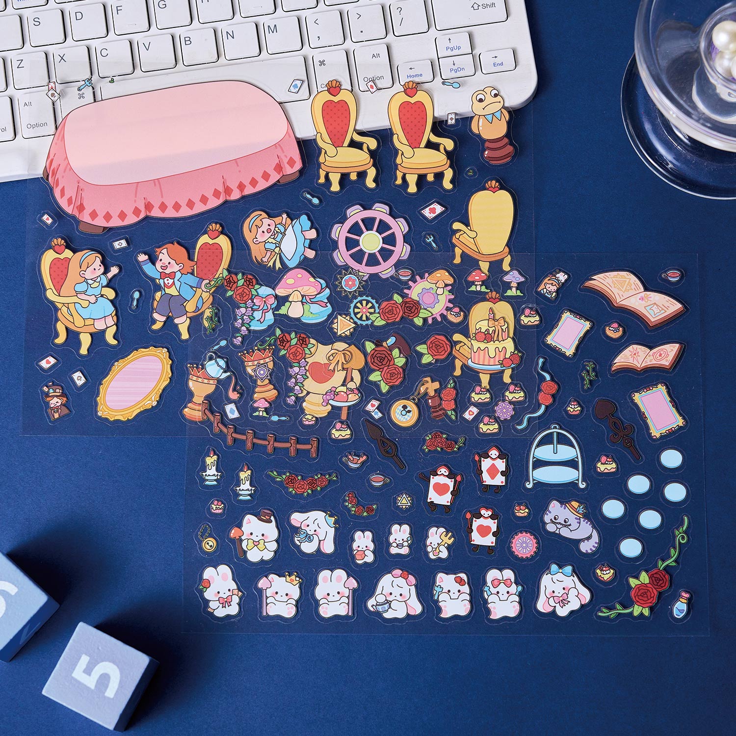 Pegatinas para crear escenas de exploración del tiempo, materiales para decorar diarios, cuentos de hadas de ensueño, manualidades creativas