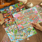 Oversized Stress-Relief Scene Stickers – Immersive DIY 3D Miniature Diorama Fun Collage Stickers