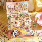 Landscaping stickers, extraordinary journey, cute little animals, trash magazine, DIY scene puzzle