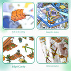 Fantasy Landscape Stickers, 3D Miniature Scene Collage Journal Stickers