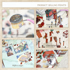 Intangible Cultural Heritage (ICH) Themed Landscape Stickers – DIY Creative Collage for Miniature ICH Worlds