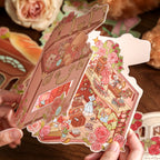Romantic Cabin Miniature Landscape Stickers - DIY 3D House Creative Scrapbooking Decoration &amp; Collage Supplies