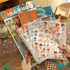 Oversized Stress-Relief Scene Stickers – Immersive DIY 3D Miniature Diorama Fun Collage Stickers