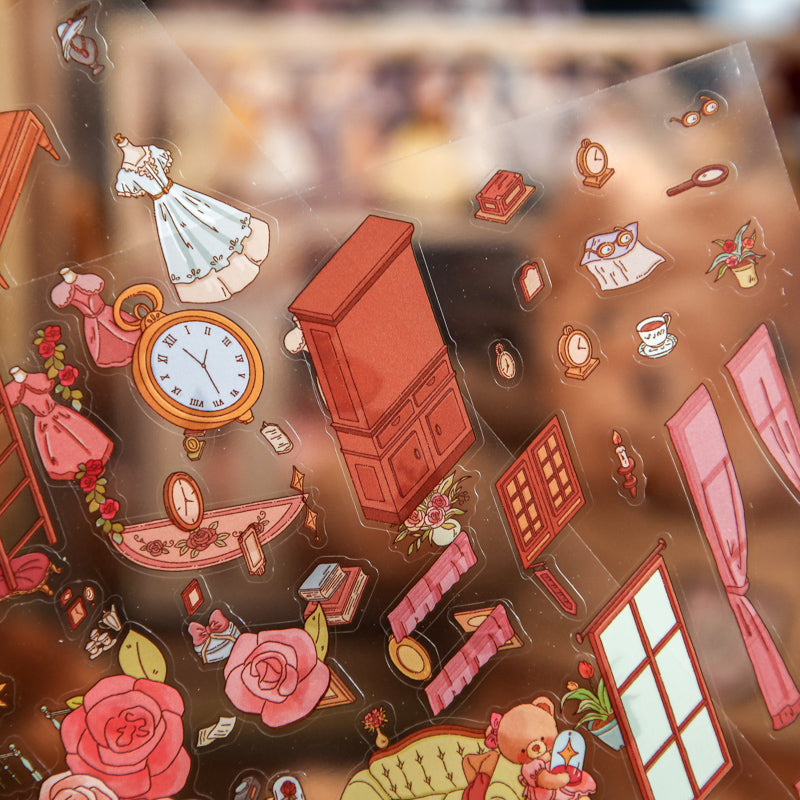 Romantic Cabin Miniature Landscape Stickers - DIY 3D House Creative Scrapbooking Decoration &amp; Collage Supplies