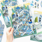 Exotic Architecture Scene Collage Materials - Scrapbook Decor DIY Diorama Stickers