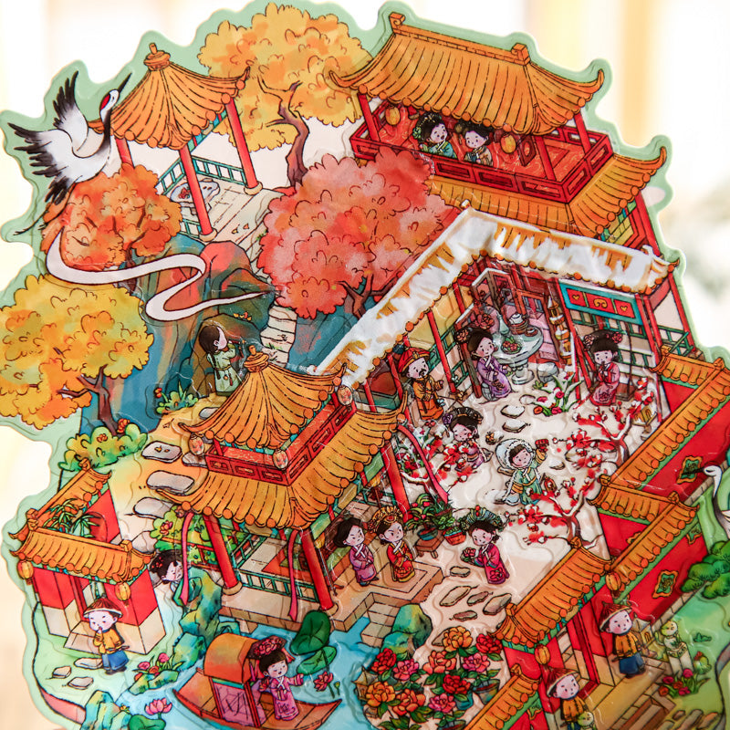 Classic Palace Theme Storage Diorama Stickers – DIY Stackable 3D Fun Toys