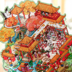 Classic Palace Theme Storage Diorama Stickers – DIY Stackable 3D Fun Toys