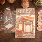 Romantic Cabin Miniature Landscape Stickers - DIY 3D House Creative Scrapbooking Decoration &amp; Collage Supplies