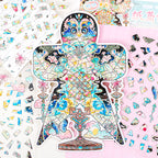 Jigsaw landscape stickers - Creative miniature scenes, 3D scene stickers