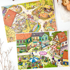 3D miniature landscape stickers for DIY scene notebook, brain-teasing and fun collage toys